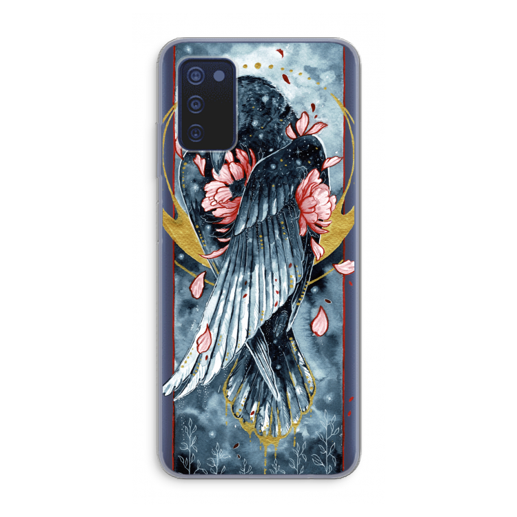 Golden Raven: Samsung Galaxy A03s Transparant Hoesje