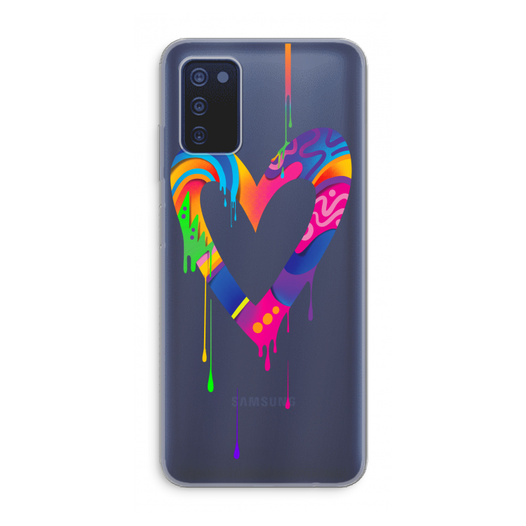Melts My Heart: Samsung Galaxy A03s Transparant Hoesje