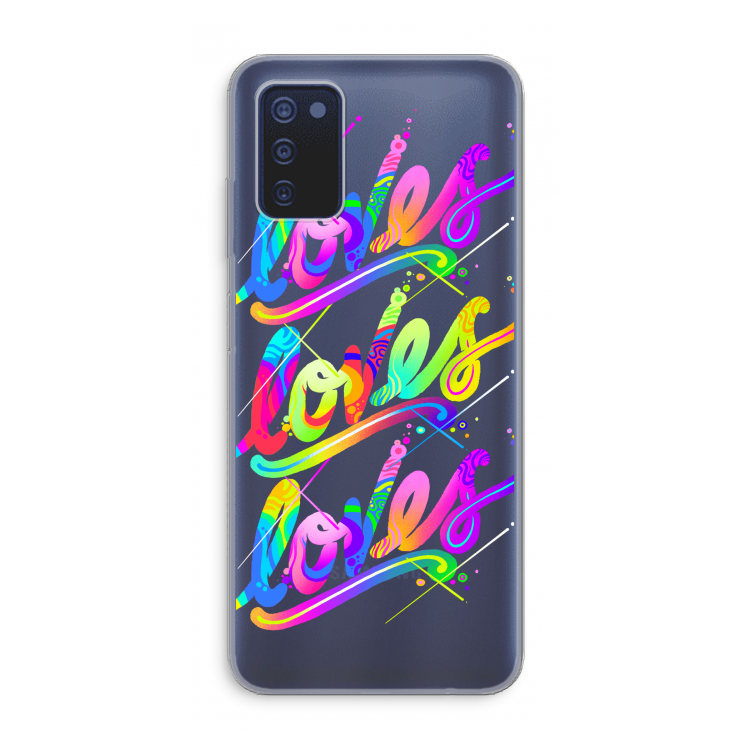 Loves: Samsung Galaxy A03s Transparant Hoesje