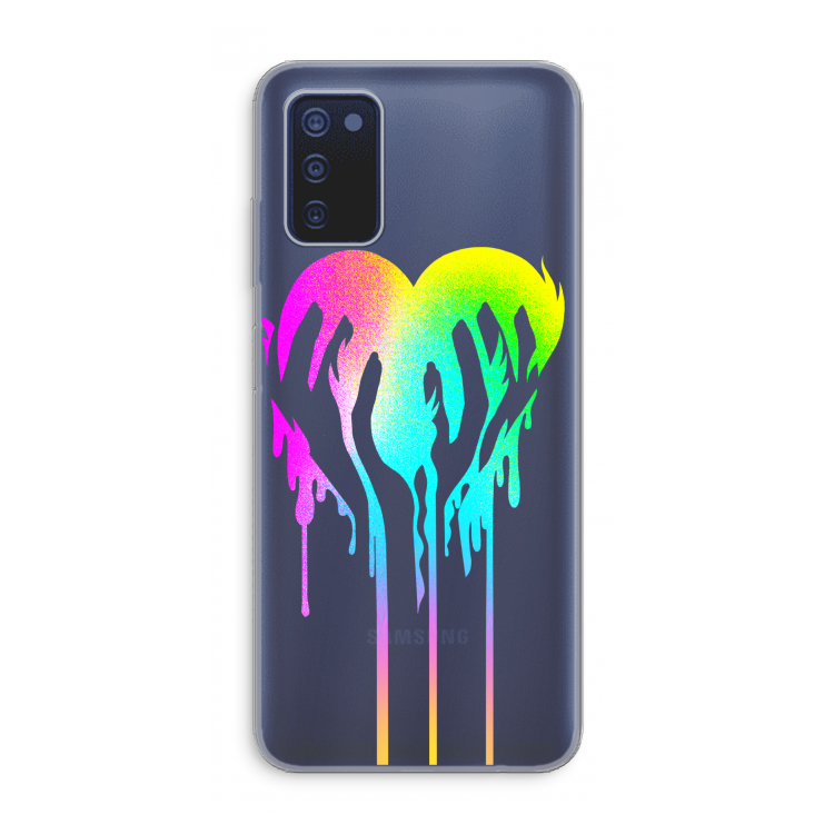 Hold My Heart: Samsung Galaxy A03s Transparant Hoesje
