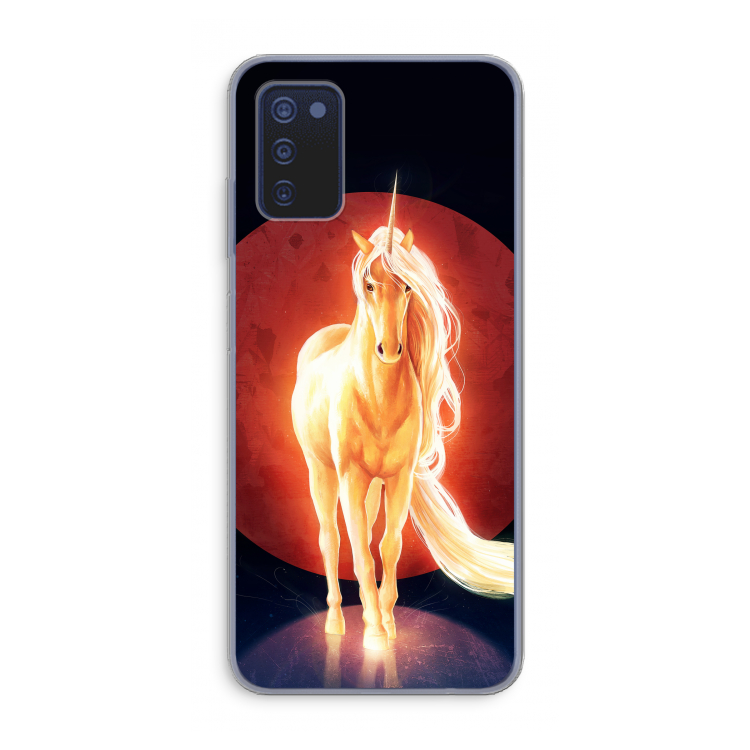 Last Unicorn: Samsung Galaxy A03s Transparant Hoesje