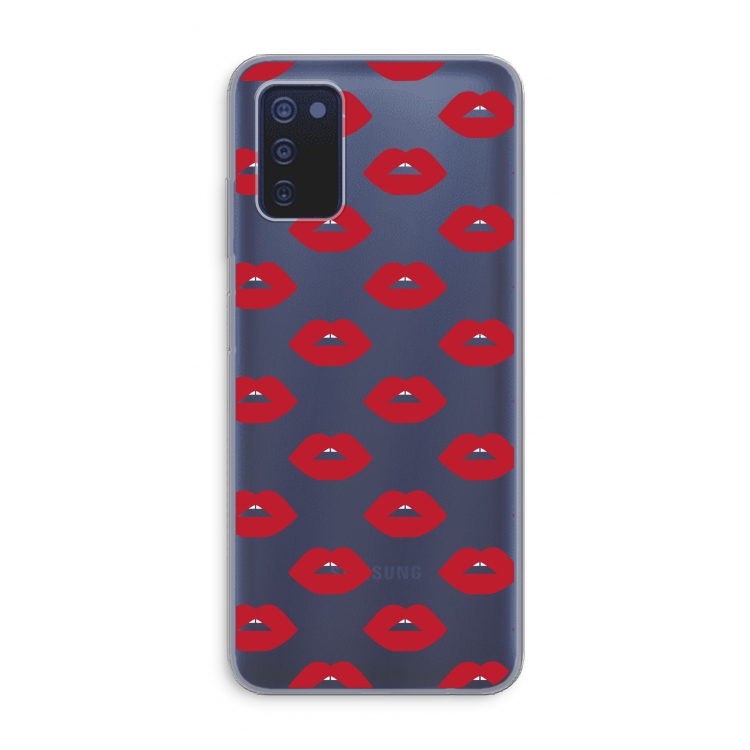 Lips: Samsung Galaxy A03s Transparant Hoesje