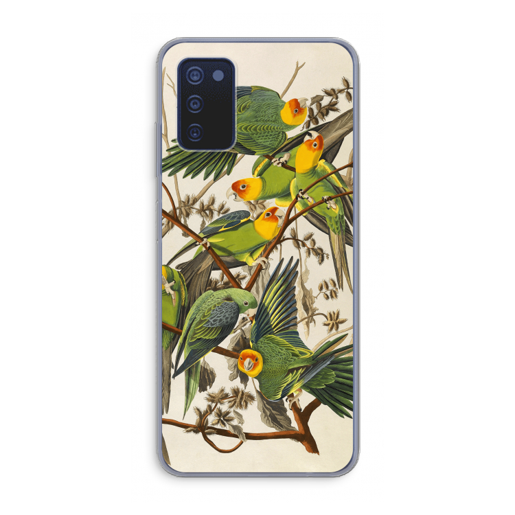 Carolinaparkiet: Samsung Galaxy A03s Transparant Hoesje