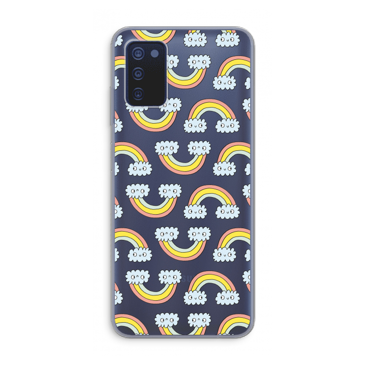 Regenboog: Samsung Galaxy A03s Transparant Hoesje