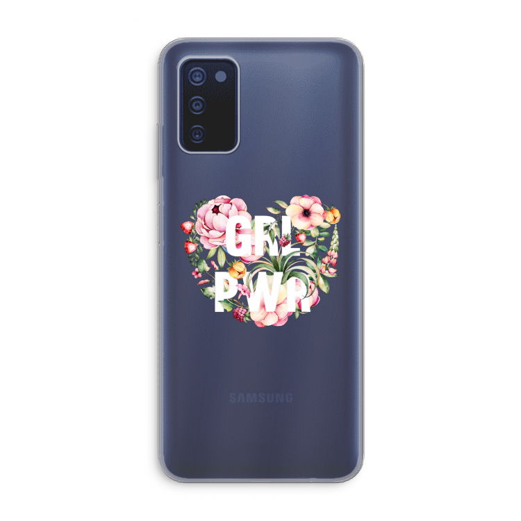 GRL PWR Flower: Samsung Galaxy A03s Transparant Hoesje