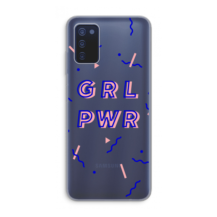 GRL PWR: Samsung Galaxy A03s Transparant Hoesje
