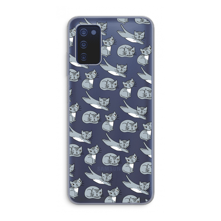 Poezen: Samsung Galaxy A03s Transparant Hoesje