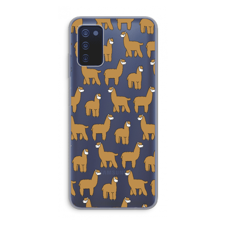 Alpacas: Samsung Galaxy A03s Transparant Hoesje