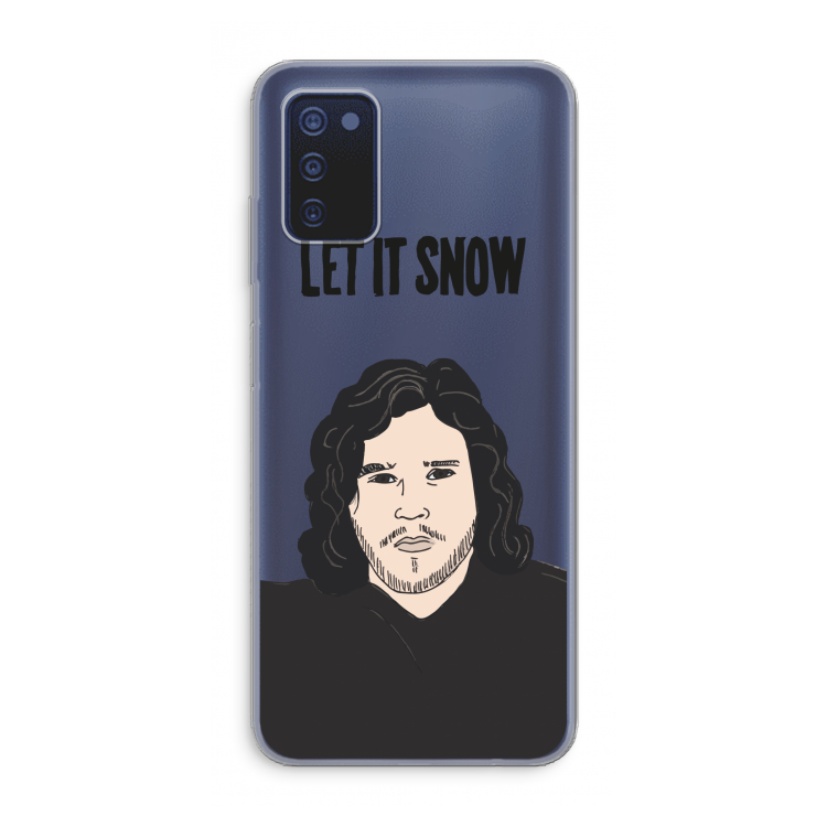 Let It Snow: Samsung Galaxy A03s Transparant Hoesje