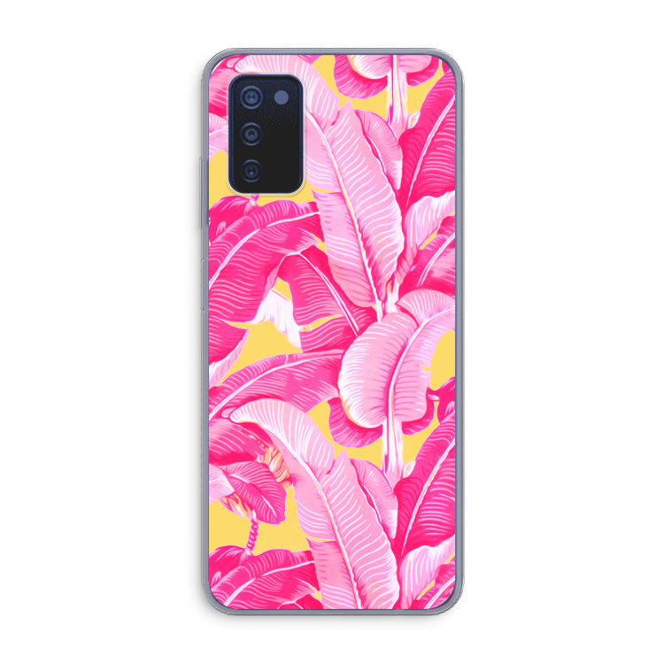 Pink Banana: Samsung Galaxy A03s Transparant Hoesje
