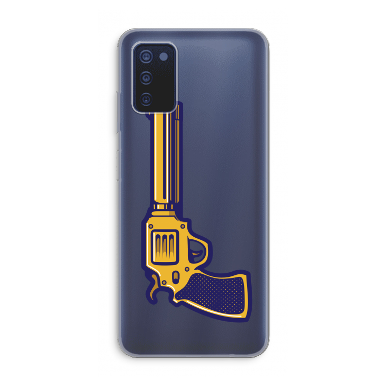Pew Pew Pew: Samsung Galaxy A03s Transparant Hoesje