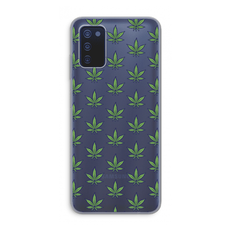 Weed: Samsung Galaxy A03s Transparant Hoesje