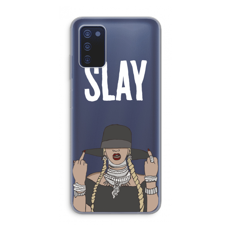 Slay All Day: Samsung Galaxy A03s Transparant Hoesje