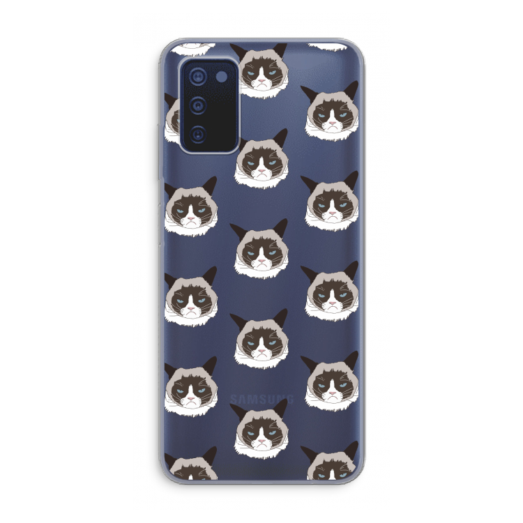 It's a Purrr Case: Samsung Galaxy A03s Transparant Hoesje