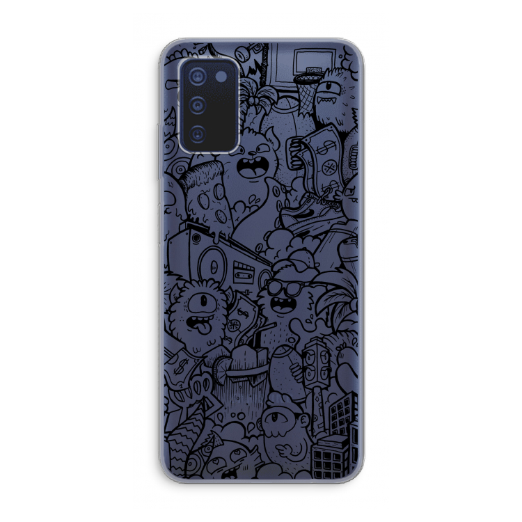 Vexx Black City : Samsung Galaxy A03s Transparant Hoesje