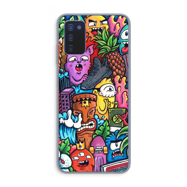 Vexx Mixtape: Samsung Galaxy A03s Transparant Hoesje