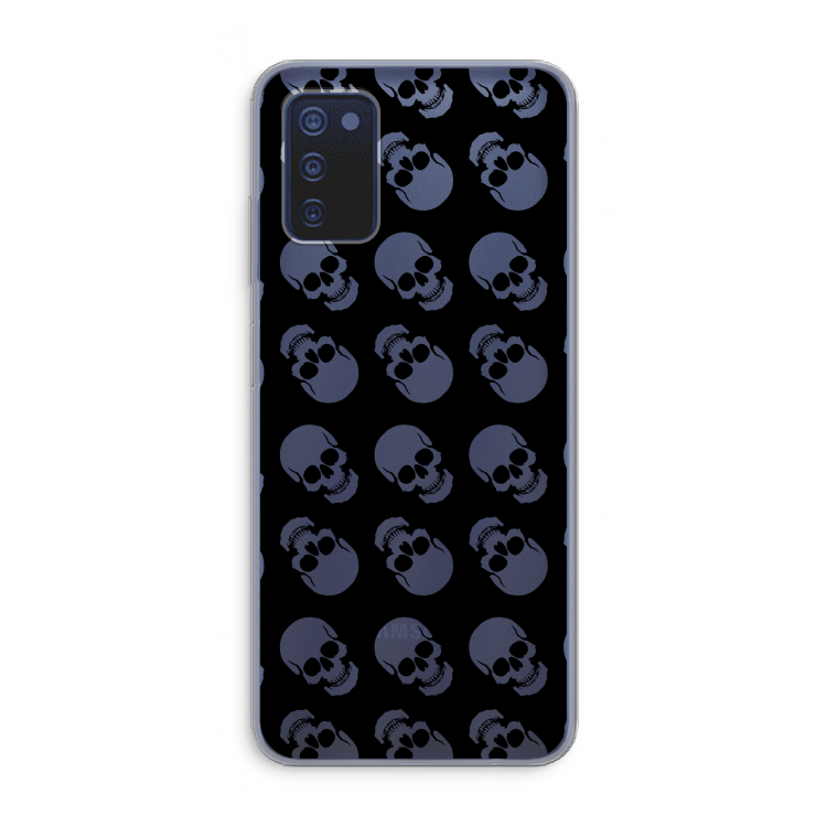 Musketon Skulls: Samsung Galaxy A03s Transparant Hoesje
