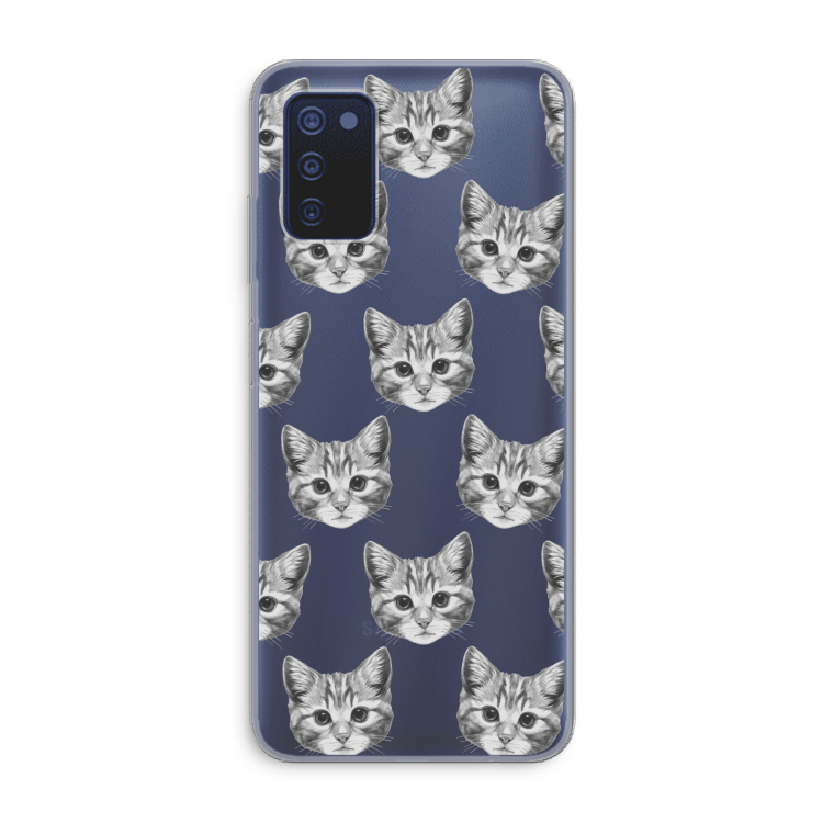 Kitten: Samsung Galaxy A03s Transparant Hoesje