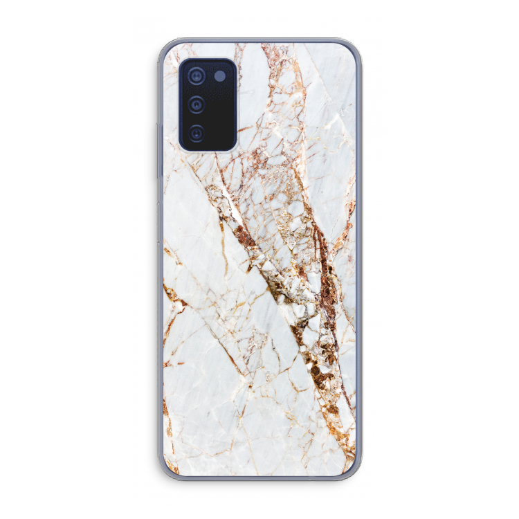 Goud marmer: Samsung Galaxy A03s Transparant Hoesje