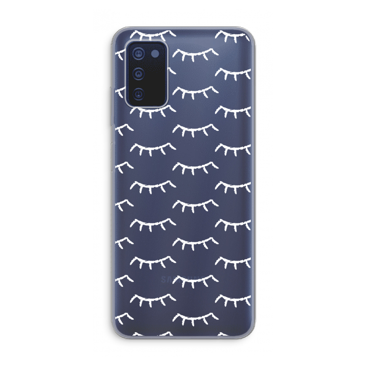 Wimpers: Samsung Galaxy A03s Transparant Hoesje