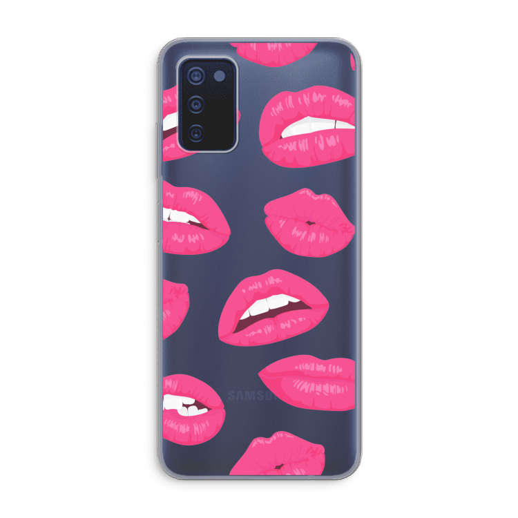 Bite my lip: Samsung Galaxy A03s Transparant Hoesje
