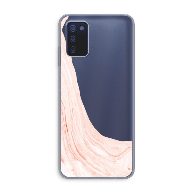 Peach bath: Samsung Galaxy A03s Transparant Hoesje