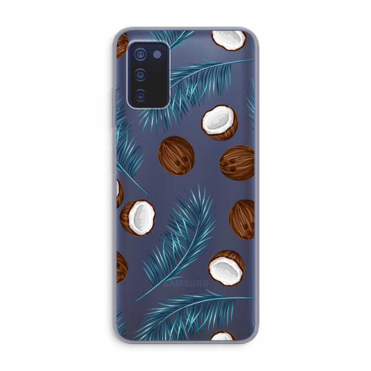 Kokosnoot roze: Samsung Galaxy A03s Transparant Hoesje