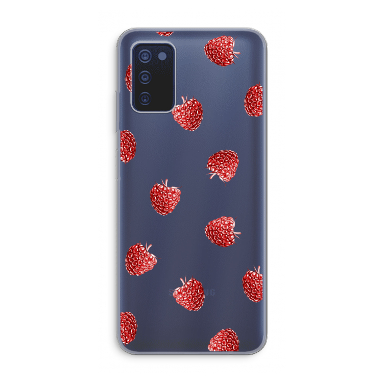 Framboosjes: Samsung Galaxy A03s Transparant Hoesje