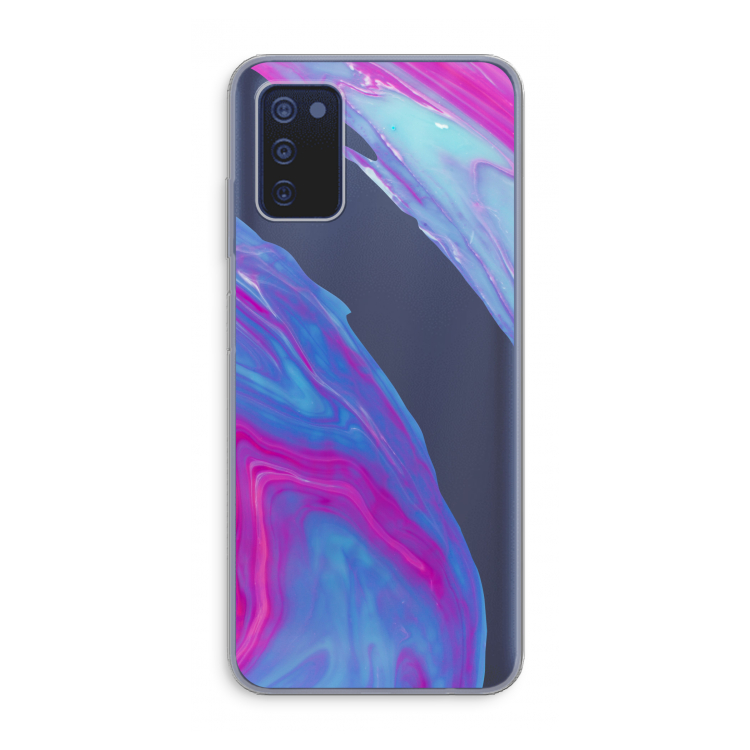 Zweverige regenboog: Samsung Galaxy A03s Transparant Hoesje
