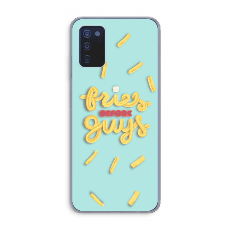 Always fries: Samsung Galaxy A03s Transparant Hoesje