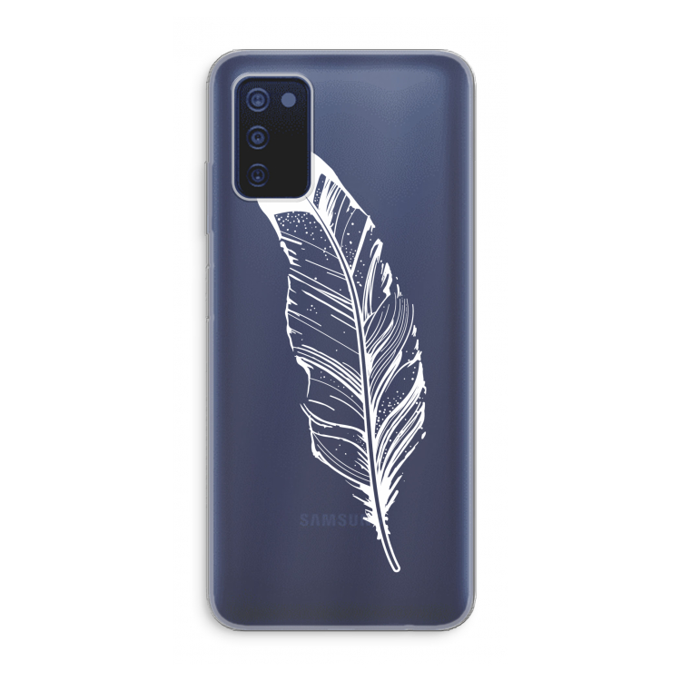 Pluim: Samsung Galaxy A03s Transparant Hoesje