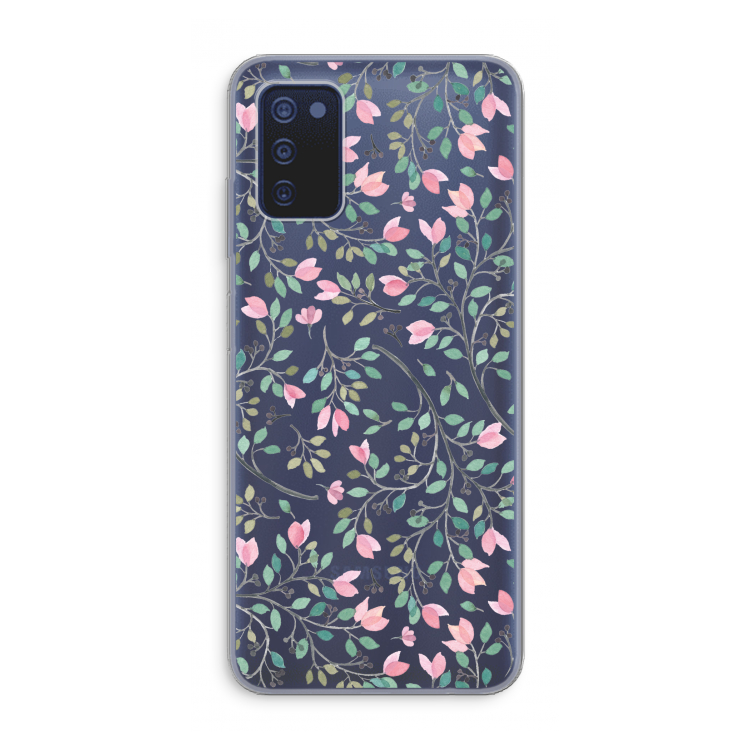 Sierlijke bloemen: Samsung Galaxy A03s Transparant Hoesje
