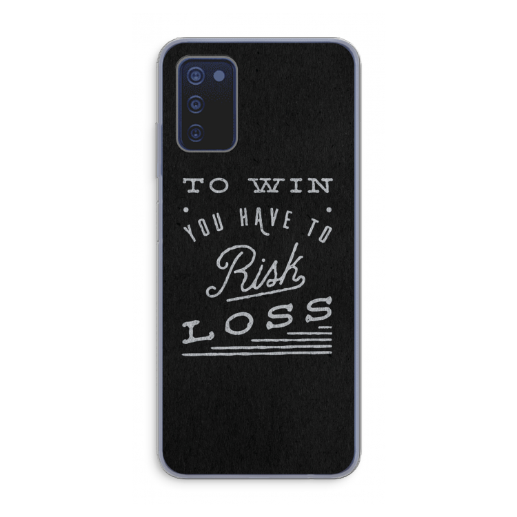 Risk loss: Samsung Galaxy A03s Transparant Hoesje