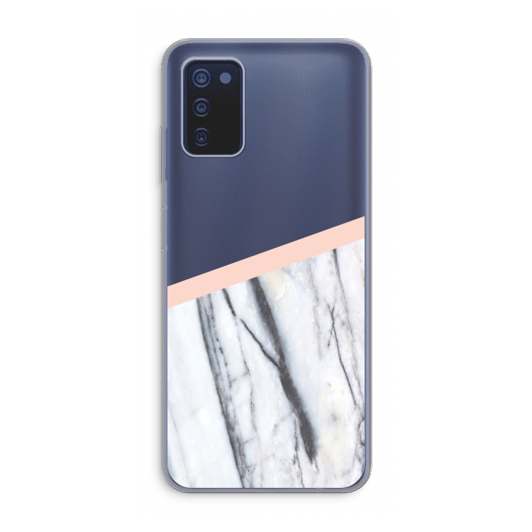 A touch of peach: Samsung Galaxy A03s Transparant Hoesje