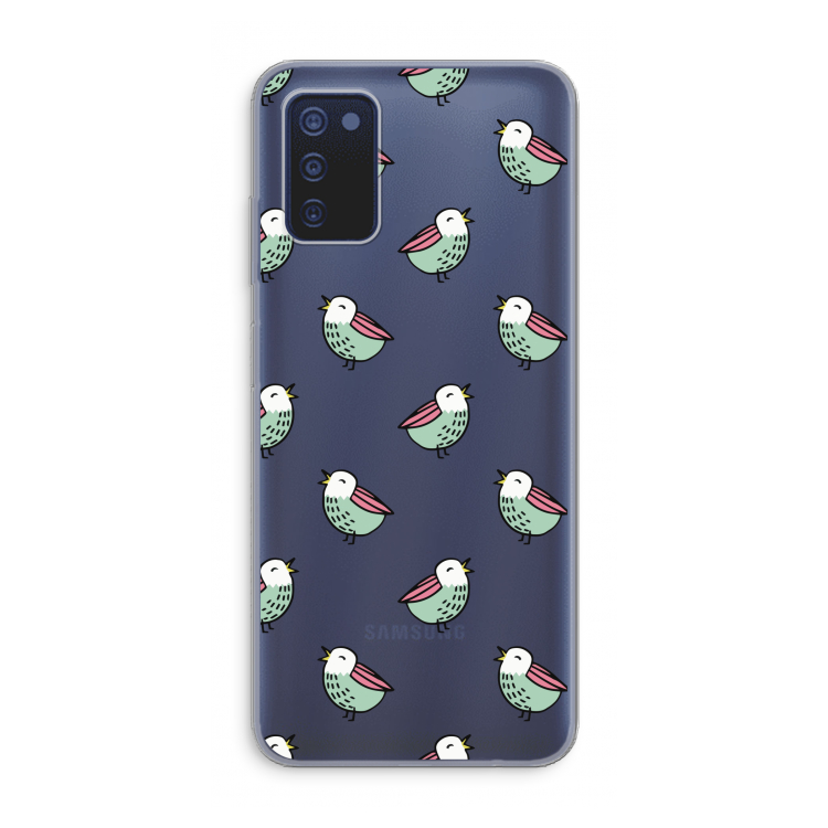 Vogeltjes: Samsung Galaxy A03s Transparant Hoesje