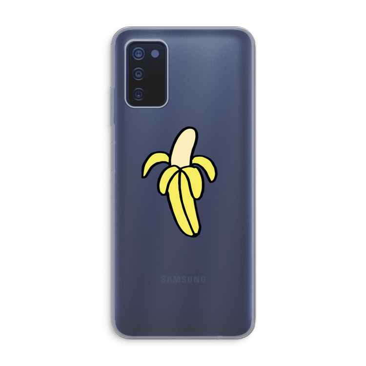 Banana: Samsung Galaxy A03s Transparant Hoesje