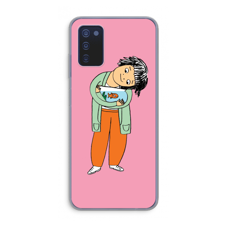 Visknuffel: Samsung Galaxy A03s Transparant Hoesje