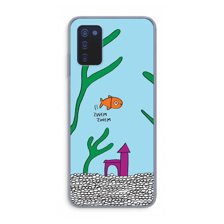 Aquarium: Samsung Galaxy A03s Transparant Hoesje