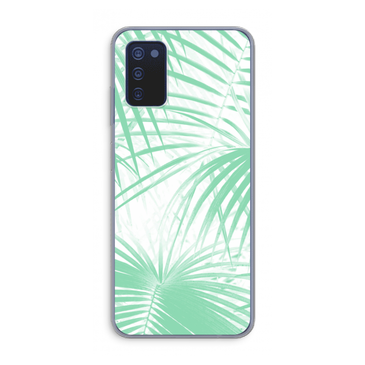 Palmbladeren: Samsung Galaxy A03s Transparant Hoesje
