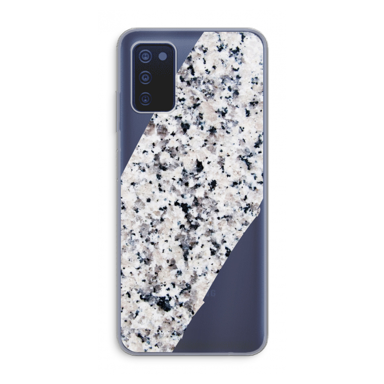 Gespikkelde marmer: Samsung Galaxy A03s Transparant Hoesje