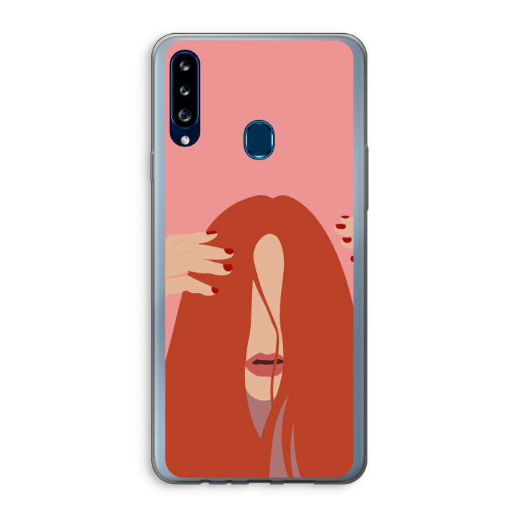 Woke up like this: Samsung Galaxy A20s Transparant Hoesje