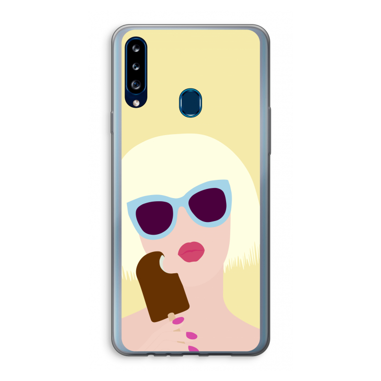 Ice cream: Samsung Galaxy A20s Transparant Hoesje