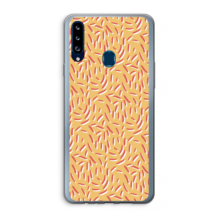 Camouflage: Samsung Galaxy A20s Transparant Hoesje
