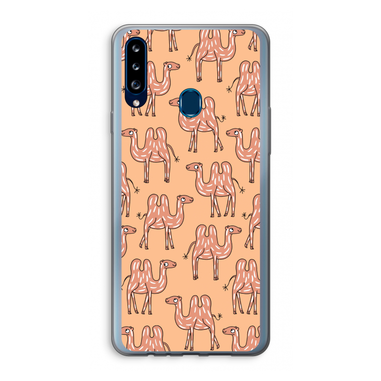 Kameel: Samsung Galaxy A20s Transparant Hoesje
