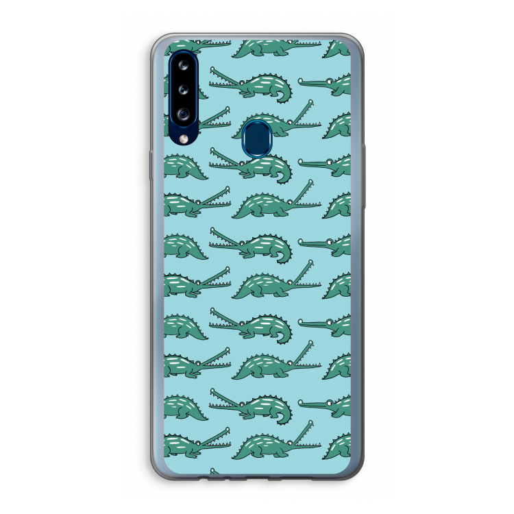 Kroko: Samsung Galaxy A20s Transparant Hoesje