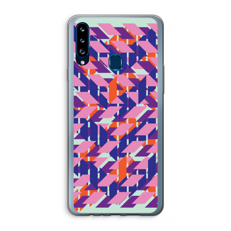 Skew Blush 3: Samsung Galaxy A20s Transparant Hoesje