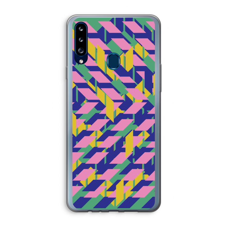 Skew Blush 1: Samsung Galaxy A20s Transparant Hoesje