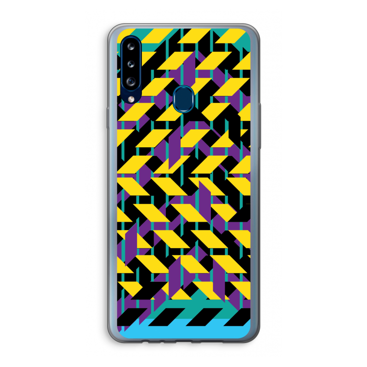 Skew Bee 3: Samsung Galaxy A20s Transparant Hoesje
