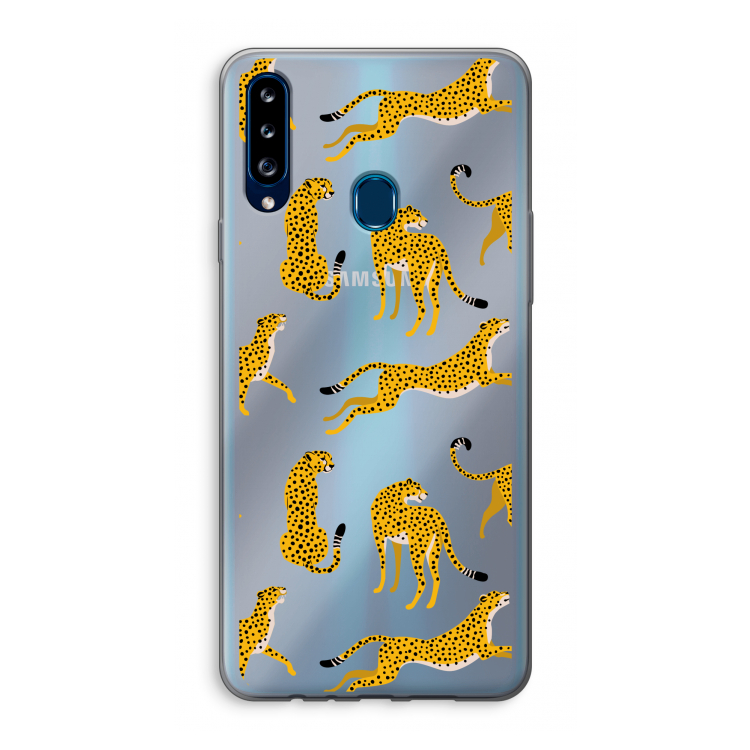Luipaard: Samsung Galaxy A20s Transparant Hoesje