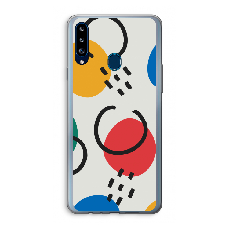Illustratieve pop 3: Samsung Galaxy A20s Transparant Hoesje